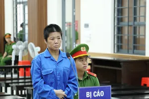 Bị cáo Nguyễn Thị Mỹ Hạnh tại phiên tòa