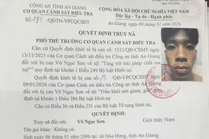 Quyết định truy nã Võ Ngọc Sơn tội trốn khỏi nơi giam giữ