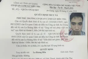 Hiện cơ quan chức năng vẫn đang tiếp tục truy bắt và vận động La Hoàng Hôn ra đầu thú