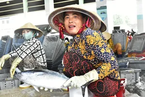 Cảng cá Tắc Cậu nhộn nhịp chuyến biển cuối năm