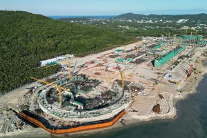 Cận cảnh thi công các công trình phục vụ APEC 2027