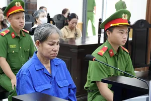 Bị cáo Nguyễn Thị Nga tại phiên toà