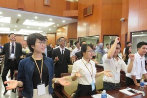 At the opening ceremony (Photo: SGGP)