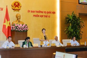 NA Chairwoman Nguyen Thi Kim Ngan speaks at the session (PHoto: SGGP)