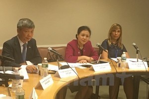 Vietnam's delegation at the event (Photo: VNA)