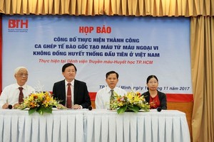 At the press brief about the operation (Photo: SGGP)