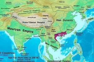 End of an ice age: This map of post-Sundaland territory was prepared in 2008 by World History Maps.