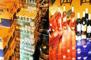 Large number of foreign beer, wine without receipt detected