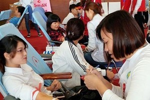 Percentage of donated blood in HCMC over 91 percent of 2017 plan