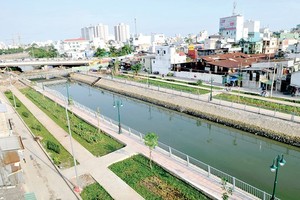 U Cay canal in district 8 after rehabilitation (Photo: SGGP)