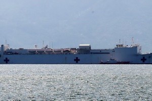 US Navy’s hospital ship USNS Mercy (Source: VNA)