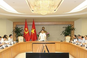 Deputy PM Hue presides the meeting (Photo: VGP)