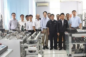 The machinery room with technology transferred from Japan train high-quality human resources on automatic robot in Ho Chi Minh City