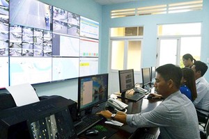 The Monitoring Center, sited at the Police Office of Phu Quoc District