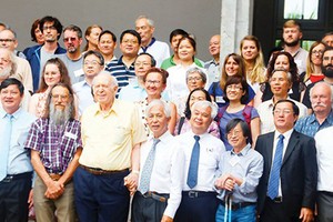 Scientists and young people taking part in an international conference in the ICISE, located in Quy Hoa Valley