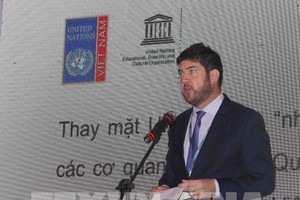 Chief representative of UNESCO Office in Hanoi Michael Croft at the event (Source: VNA)