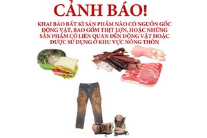 Embassy reminds people to comply with Australia’s biosecurity laws