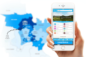 The app Smart Tourism on smartphones