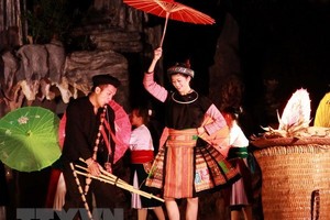 A festival honouring the cultural value of Khen (panpipe) of the Mong ethnic minority people will be held in Dong Van town from April 27-28. (Photo: VNA)