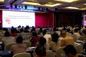 The conference on applying AI in healthcare. Photo by TB