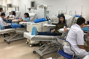 150 city dwellers donate blood for cancer children