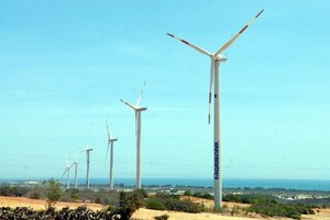 Vientam is investing heavily in wind power projects.(Photo: VNA)