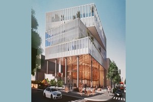 The architect's impression of the building center (Photo: SGGP)