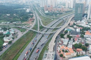 The aerial scene of the northwestern part of the city (Photo: SGGP)