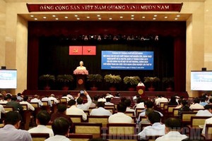 The conference held by the HCMC Party’s Committee. (Photo: hcmcpv)