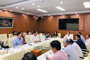 The Department of Health in Ho Chi Minh City convenes an emergence response meeting (Photo: SGGP)