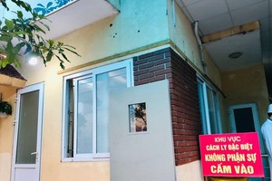 An isolation ward in Quang ha medical center in Vinh Phuc (Photo: SGGP)