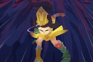 This photo shows superhero Hai Moc Nhi, the main character in the animation introduced by UNICEF Vietnam on the occasion of the 50th anniversary of the Earth Day.(Photo vietnamplus.vn)