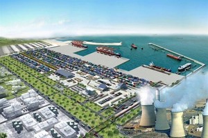 An artist's impression of the logistics center . — Photo quangtri.gov.vn