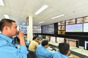 A smart traffic operation center in HCMC. (Photo: SGGP)
