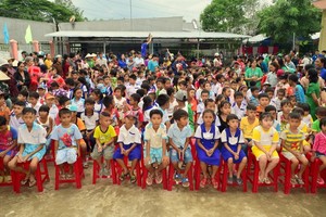 Students of a primary school in Soc Trang Province in the Mekong Delta (Photo: SGGP)