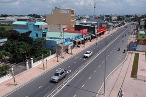 To Ky Street in Hoc Mon District after the expansion project. (Photo: SGGP)