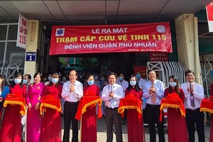 The new satellite medical 115 emergency center is inaugurated yesterday (Photo: SGGP)