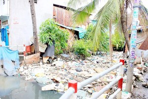 City canals and rivers are seriously polluted with litters (Photo: SGGP)