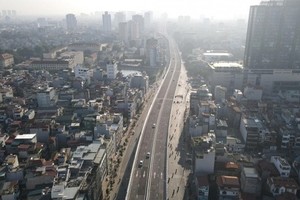 The newly open to traffic road