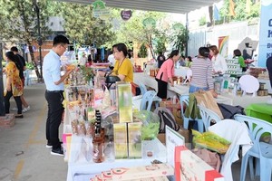 A fair introducing products of start-ups held in 2019 (Photo: VNA)