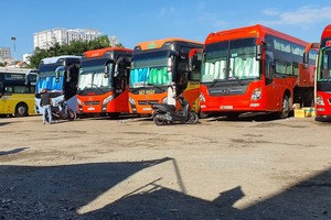 A bus station in Binh Thanh District in Ho Chi Minh City (Photo: SGGP)