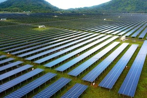 A solar power plant of the Sao Mai group (Photo: SGGP)