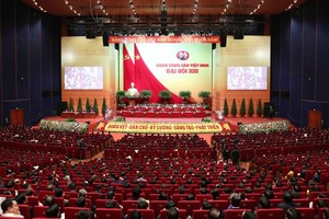 At the 13th National Party Congress's plenary session held in the morning of January 28 (Photo: SGGP)