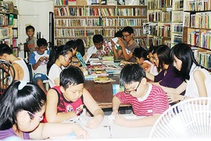 Club of book lovers introduced in model of milk-book