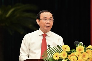 Mr. Nen at the meeting (Photo: SGGP)