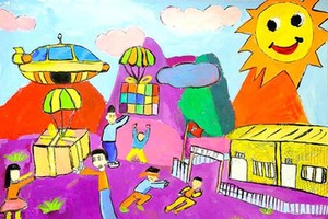 Winning works of Vietnam Children's Fine Arts Awards 2021 on display