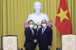 President meets Korea Credit Guarantee Fund leader