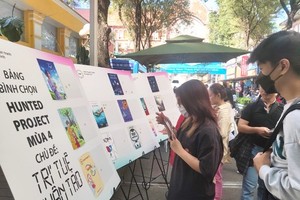 Comic books, digital paintings exhibited in HCMC Book Street 