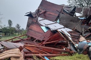 Downpours, strong wind lash Tien Giang, Gia Lai causing losses 