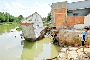 Land erosion worsens in Mekong Delta